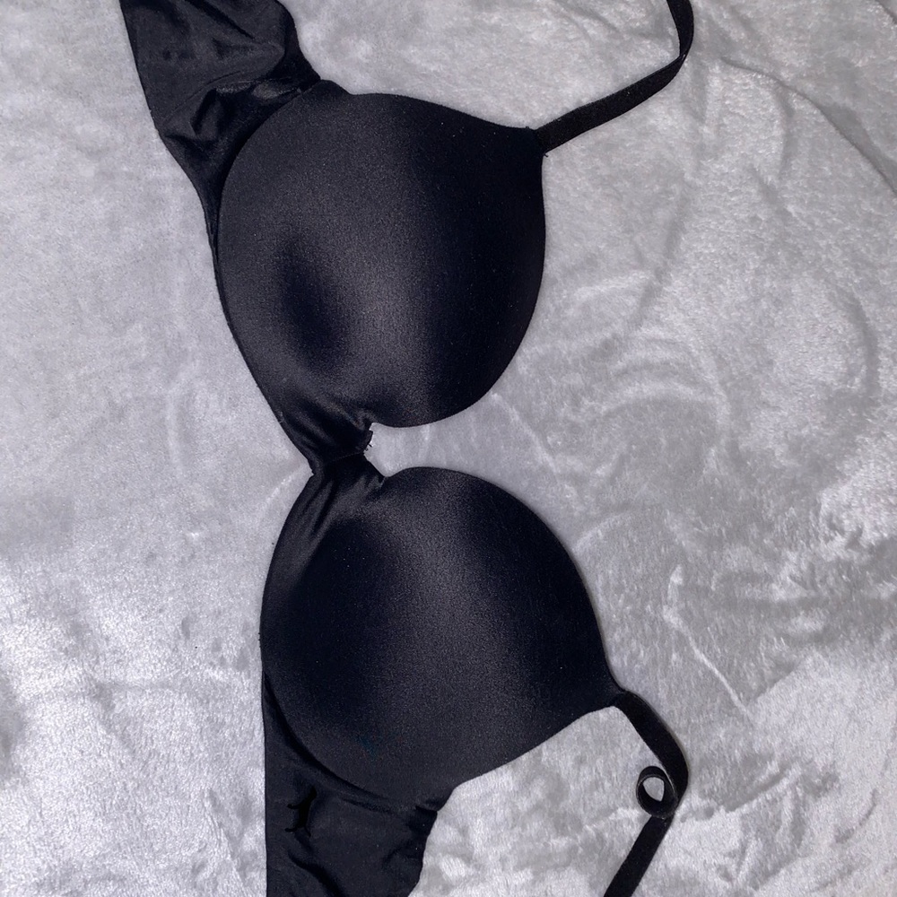 VS Pink Black Push-up Bra Size 32B